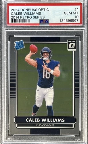 2022 Panini Donruss Optic ** CALEB WILLIAMS **  2014 Retro Series #1💎 PSA 10 💎