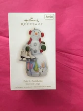 Hallmark Keepsake Ornament 2009 Zak E Zamboni snowtop lodge EUC 5th fifth skates