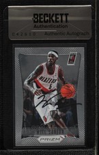 BAS 2012-13 Panini Prizm Will Barton #286 Seal of Authenticity Auto 3c7