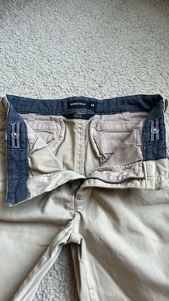 Lote de 5 calças masculinas uniforme escolar cáqui Nike camiseta pulôver lã tamanho M-L 10-14 - Imagem 4 de 4