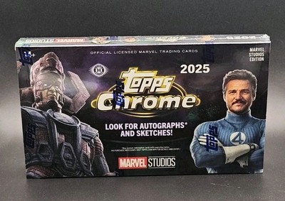 2025 TOPPS CHROME MARVEL STUDIOS  HOBBY BOX SEALED   