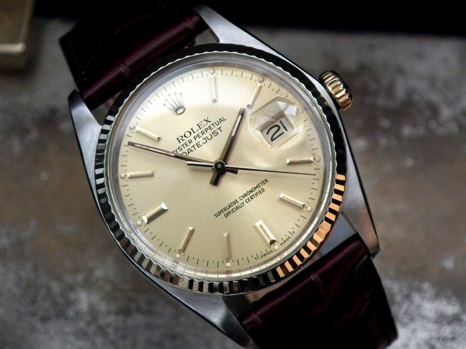 Beautiful Steel Solid Gold Rolex Datejust