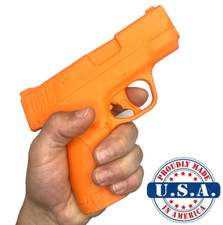 Orange S&W MP Shield Compatible Training Gun 1:1 Size Prop Realistic Feel SAFE!