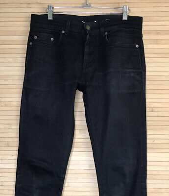 Saint Laurent Paris D02 M/SK-LW Black Denim Jeans sz 29 30 x 34 | eBay
