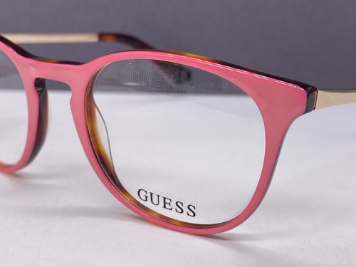 Guess Eyeglasses Frames Woman Pink Round Gold Panto Square GU2351 - Picture 3 of 13