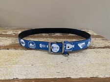 Prada Blue Nautical Logo Saffiano Leather Belt Size 85/34 Limited Edition