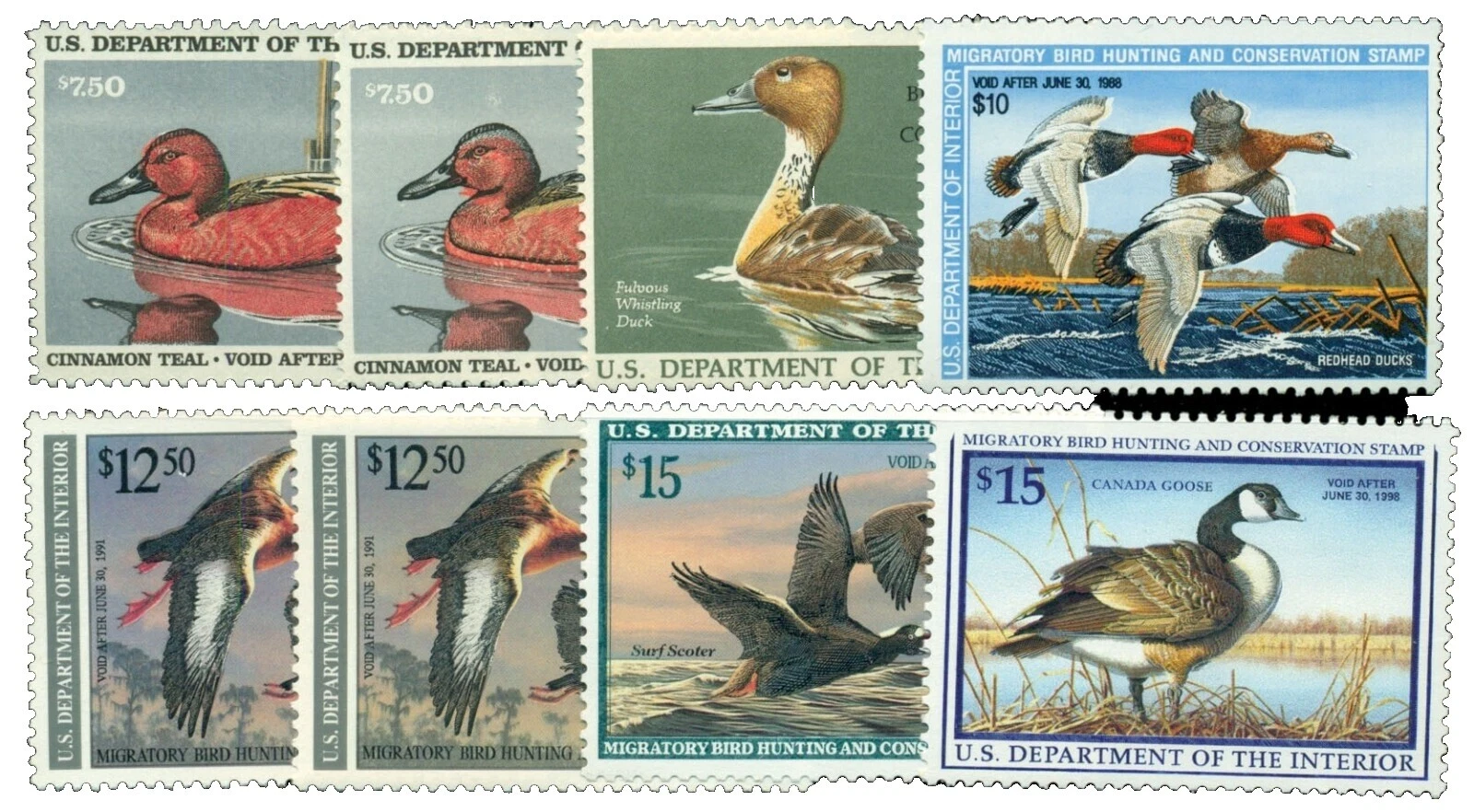VF (Very Fine) Ducks United States Stamps