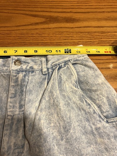 Vintage Seattle Blues Acid Wash Women’s Jeans Shorts Size 13 - Picture 4 of 7