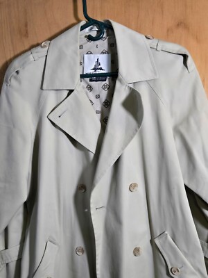 Trench Coat Misty Harbor Taille 16P – Beige Kaki, Doublé, Fabriqué En Russie