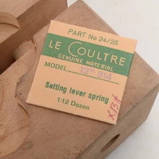 NOS LeCoultre 12" 814 Watch Part No 24/25 Setting Lever Spring New Old Stock 