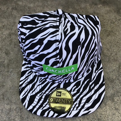 帽子 coachella cap New Era 9Twenty Coachella Music Festival Zebra Print Green Black