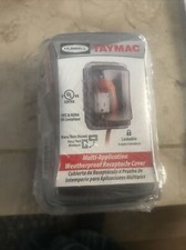 Hubbell TayMac MM410C Weatherproof Single Outlet Cover Outdoor Plug Protector