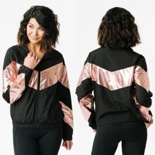 ZYIA Active Pink Shine Block Jacket Women s Size medium