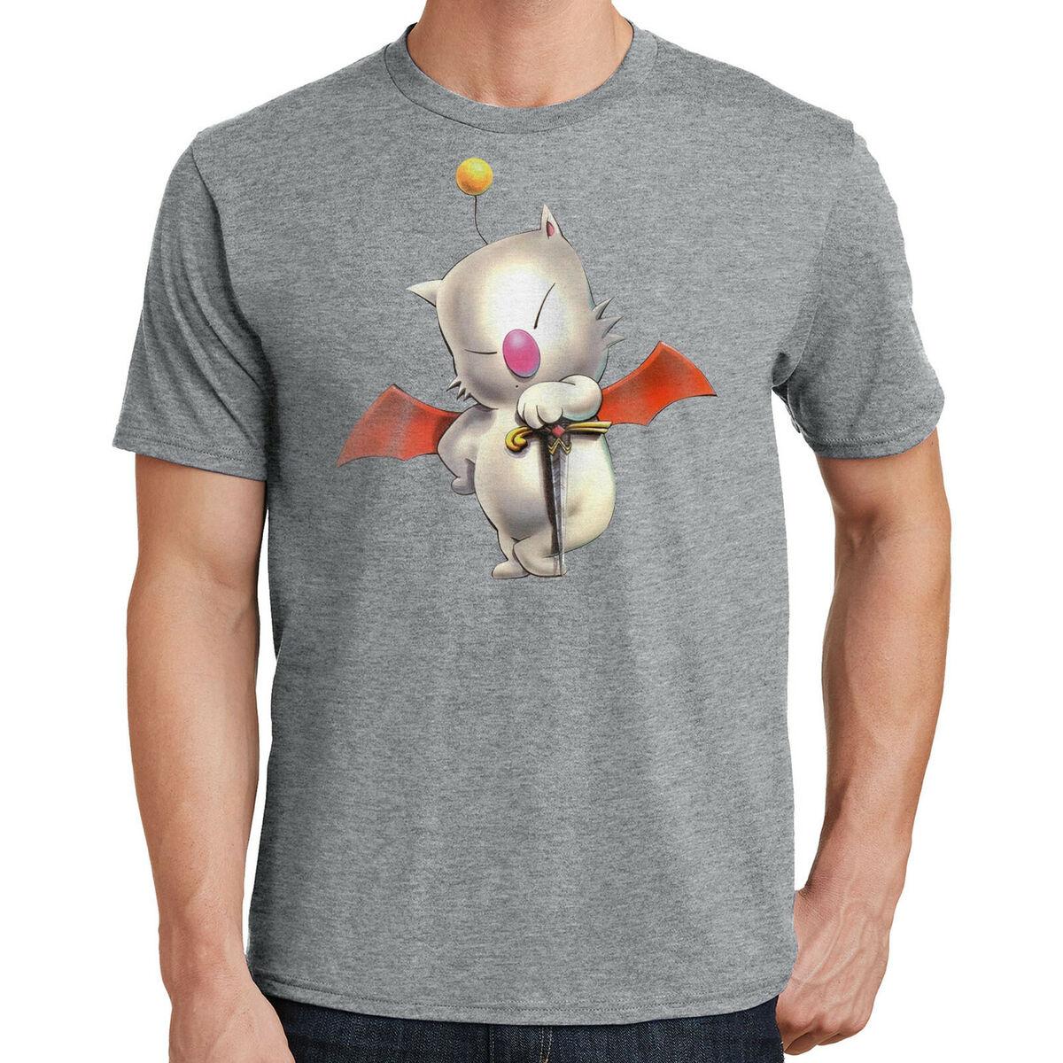 Moogle kupo tshirt para meninas final fantasia xiv jogo topos moda