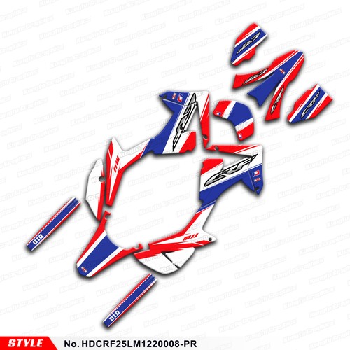 Personalised Sticker Kit Vinyl Wrap Graphics for CRF250L CRF250M 2012 to 2020 - Picture 10 of 12