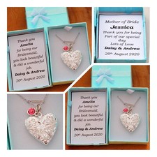 Bridesmaid Gift -PERSONALISED Thank you gift for mother of bride flower girl(17)