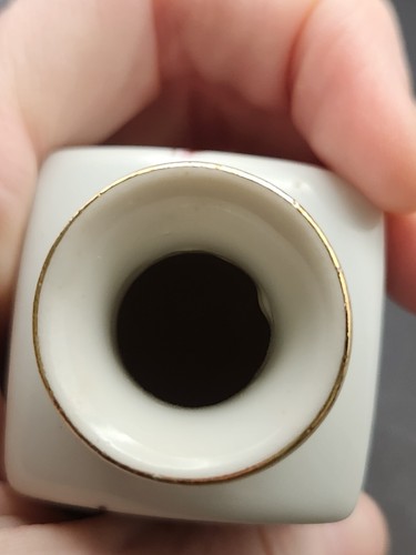 Miniature Vintage Chinese Vase Floral Made in China Collectible - Picture 8 of 11