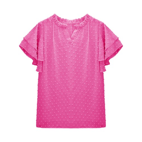 Kids Girls T-shirt Versatile Blouse Fitting Shirt Chiffon Top Running Pullover - Foto 27 di 62