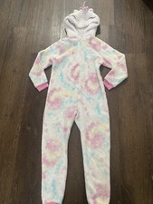 Girls Unicorn Sleeper Pajamas Size 5/6 By Saint Eve 14