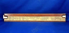 Vintage Eugene Dietzgen Slide Rule Engineering Multilog Wood Ruler 4 Sides USA