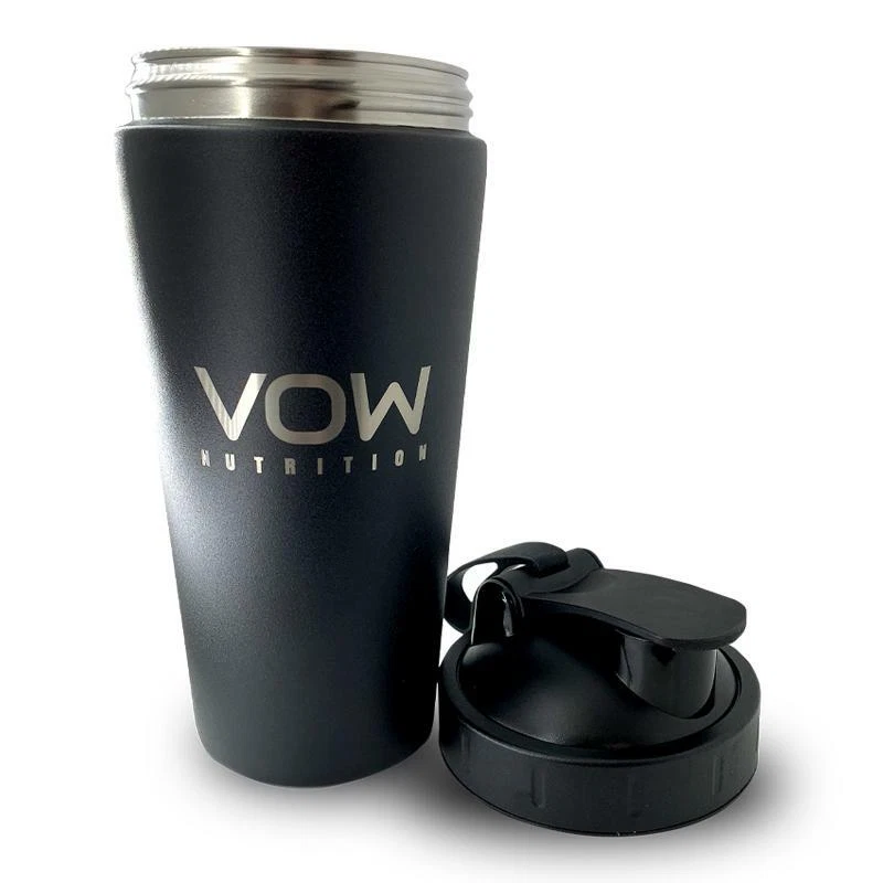 Premium Stainless Steel Shaker Matt Black 750ml Metal Protein Powder Mixer VOW
Opens in a new window