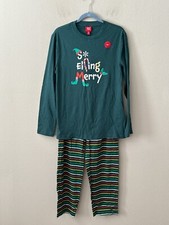 NWT Family Pajamas Men's S Knit So Elfing Merry Mixed Match Family Pajama Set
