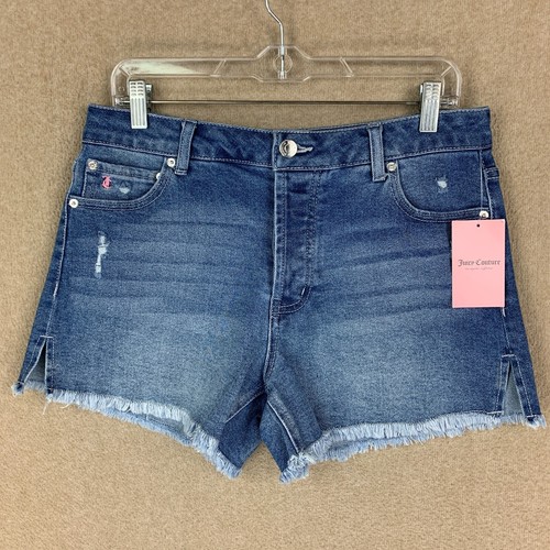 NEU! Juicy Couture Shorts 27 (29x3,5") Y2K-Stil Rechtschreibung abgeschnittene Booty-Jeans - Bild 3 von 15