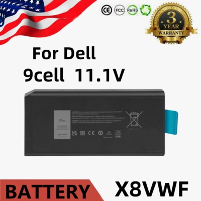  LOT 30 X8VWF 97WH BATTERY FOR DELL LATITUDE 14 RUGGED 5404 5414 E5404 7404 7414