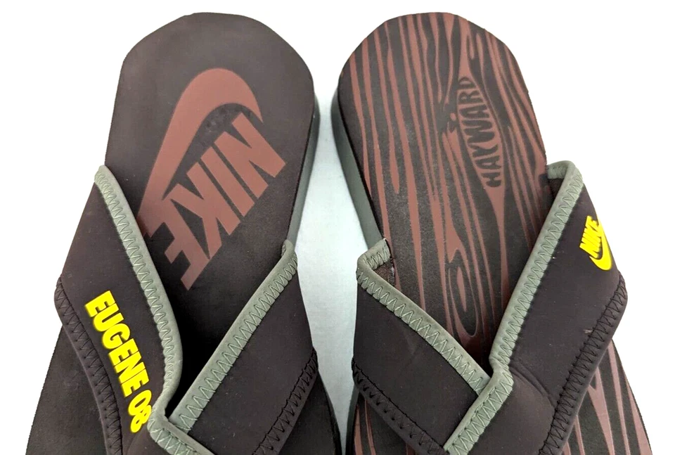 NIKE University of Oregon Ducks Eugene 08 Celso стринги шлепанцы M 7 W 8 РЕДКИЕ * - Изображение 3 из 4