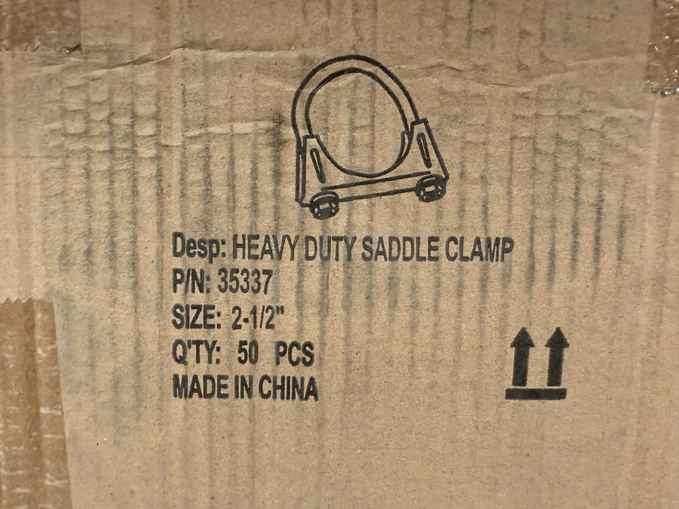 CAJA DE 50 abrazaderas de escape de acero Walker 2-1/2" - 35337 Foto 2 de 4