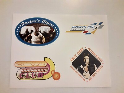 2003 Star Wars Fan Club Kit EXCLUSIVE Set of 4 STICKERS Dexter/Han Solo/MORE