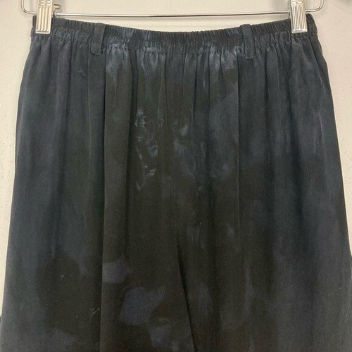 Pantalone donna seta bijoux vintage dipinto a mano taglia M elastico in vita art - Foto 2 di 7