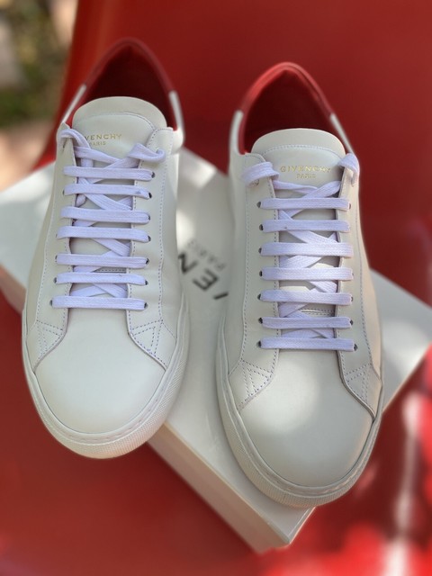 givenchy white & pink urban knots sneakers