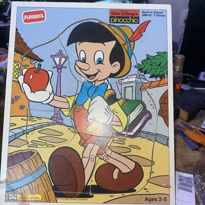 Playskool Pinocchio Puzzle, Walt Disney,1976 , 3-6 Years | eBay