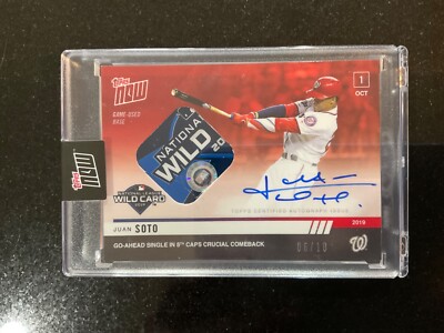 【最終値下げ】Juan Soto topps now auto 直筆サイン On-Card Autograph # to 49 or Lower - Juan Soto - 2024 MLB