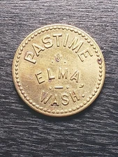 Elma, WA Token: Pastime Good For 25¢