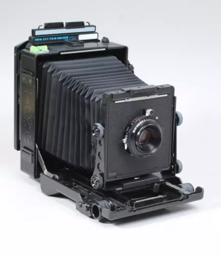 TOYO 45CF 4X5 FIELD CAMERA W RODENSTOCK 150MM F/6.3 GERONAR LENS & FILM HOLDER