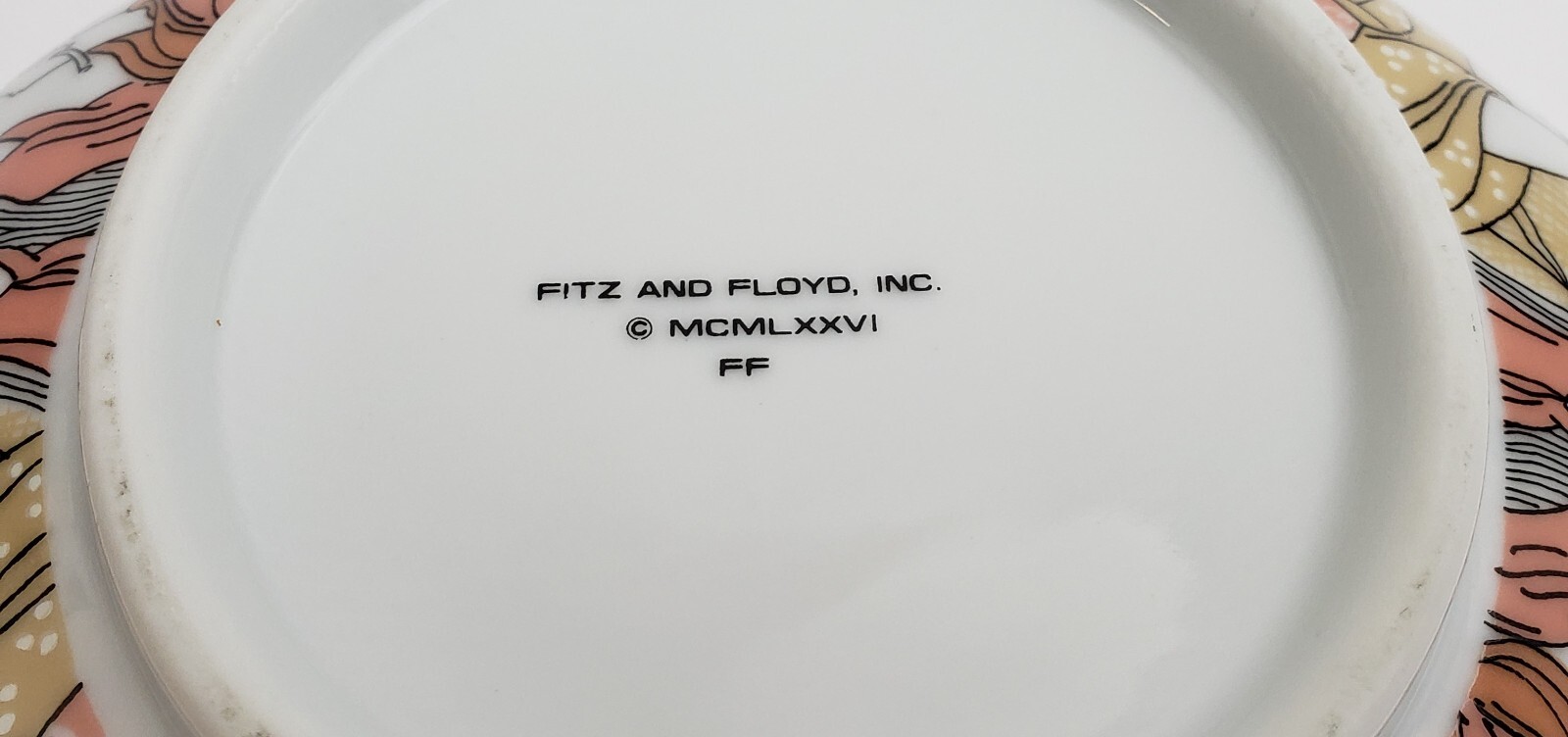 Vintage Fritz and Floyd Geisha Girl Serving Octagonal Vegetable Bowl Large Japan