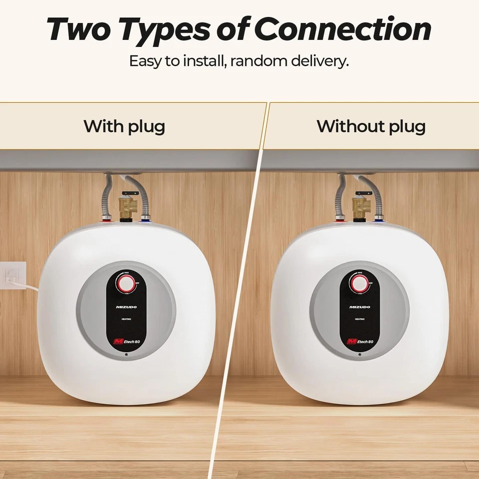 8.0 Gallon Electric Mini Tank Water Heater Instant Hot Water 1440W For RV Camper - Image 4 of 4