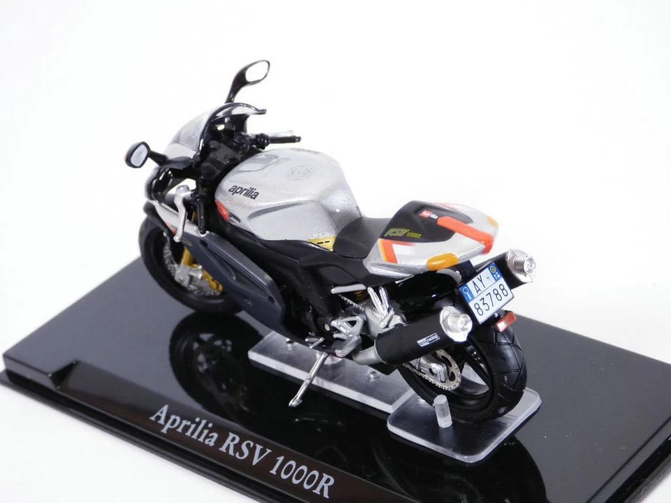 Moto APRILIA RSV1000R gris 1/24 2004 - Photo 3/4