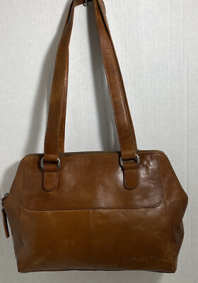 Spikes & Sparrow Genuine Leather Shoulder Bag Purse Brown