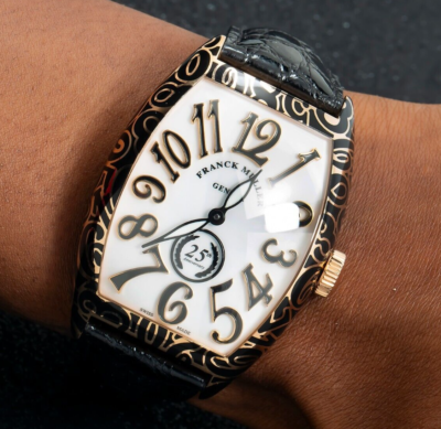 Franck Muller Cintree Curvex 8880CDT 42mm 25th Anniversary White