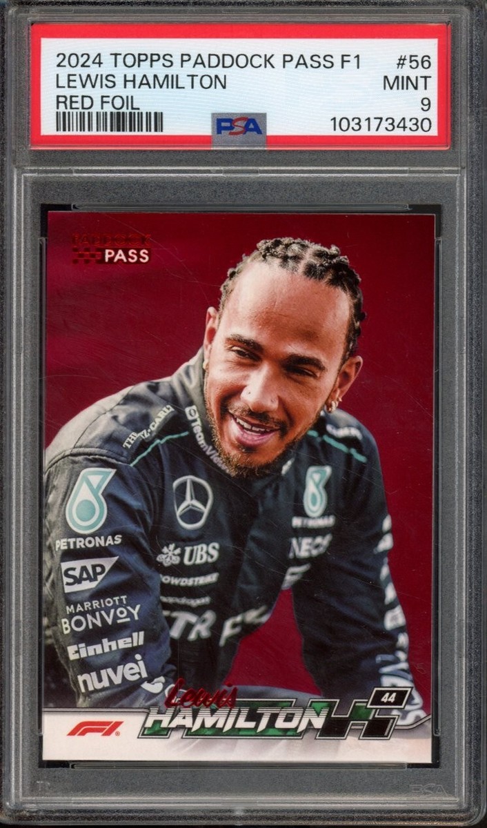2024 Topps Paddock Pass Formula 1 LEWIS HAMILTON #56 Red