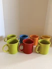 Fiesta Coffee Mugs Lot of 7 Mixed Colors HLC USA Homer Laughlin Cups