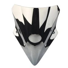 Silver Dual Bubble Windscreen Windshield Fit Kawasaki Ninja 650 EX650 ER6F 17 19
