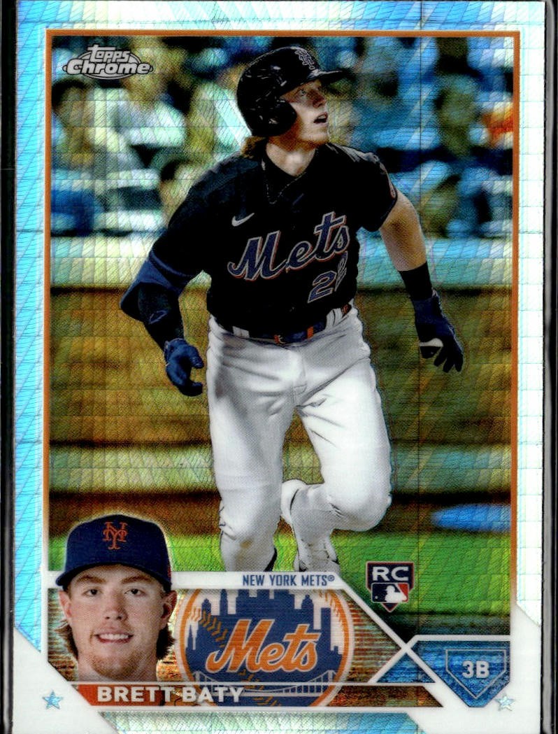 2023 Topps Chrome #204 Brett Baty Prism Refractors