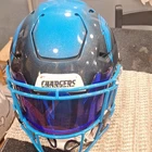 Los Angeles Chargers Autographed Football Helmet Beckett Authentication BAS