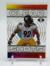 James Harrison 2021 Panini Illusions #CS-15 Clear Shots Pittsburgh Steelers