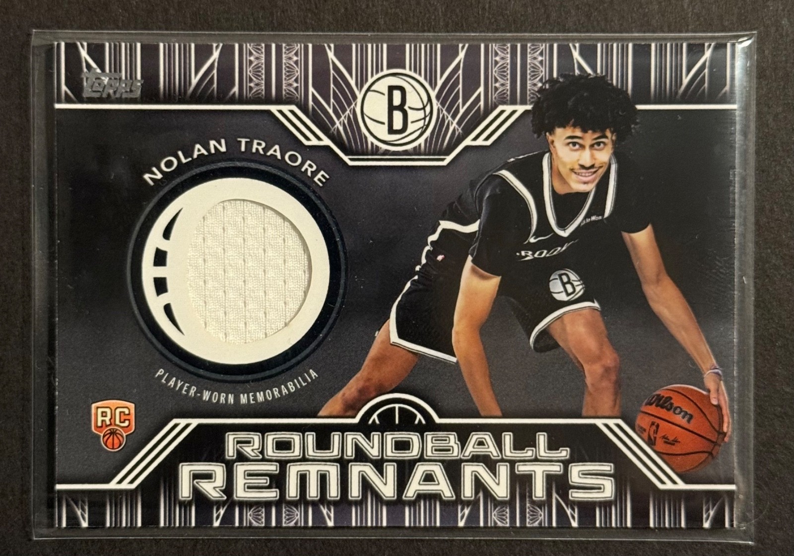 2025-26 Topps - Rookie Roundball Remnants Nolan Traore #RRR-NT (MEM, RC)