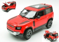 Rastar 1/24 Land Rover Defender 90 Rot Modellbau Statisches Modell Diecast